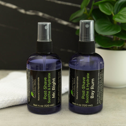 Post-Shave Soothe & Hydrate Spray, Choice of Scent, 4 oz-Men-Perfectly Natural Soap