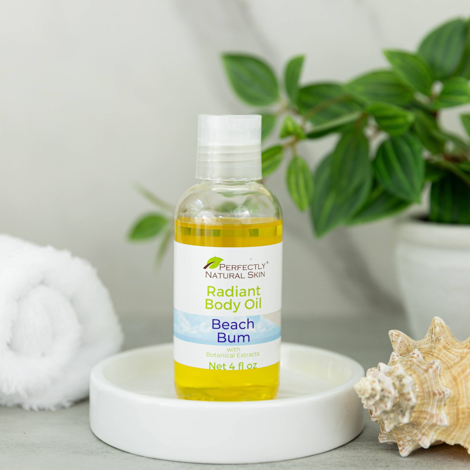Radiant Body Oil - Choice of Scent, 4 oz-Luxury & Massage Oils-Perfectly Natural Soap