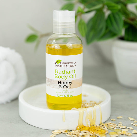 Radiant Body Oil - Choice of Scent, 4 oz-Luxury & Massage Oils-Perfectly Natural Soap