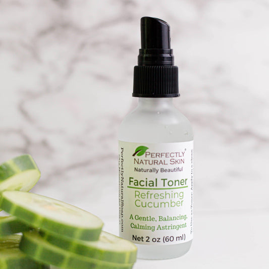 Refreshing Cucumber Facial Toner 2 oz-Facial Care-Perfectly Natural Soap