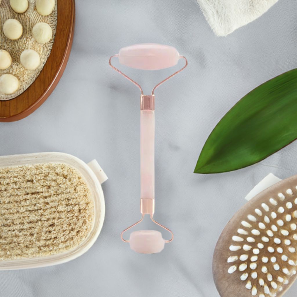 Rose Quartz Facial Roller-Facial Care-Perfectly Natural Soap