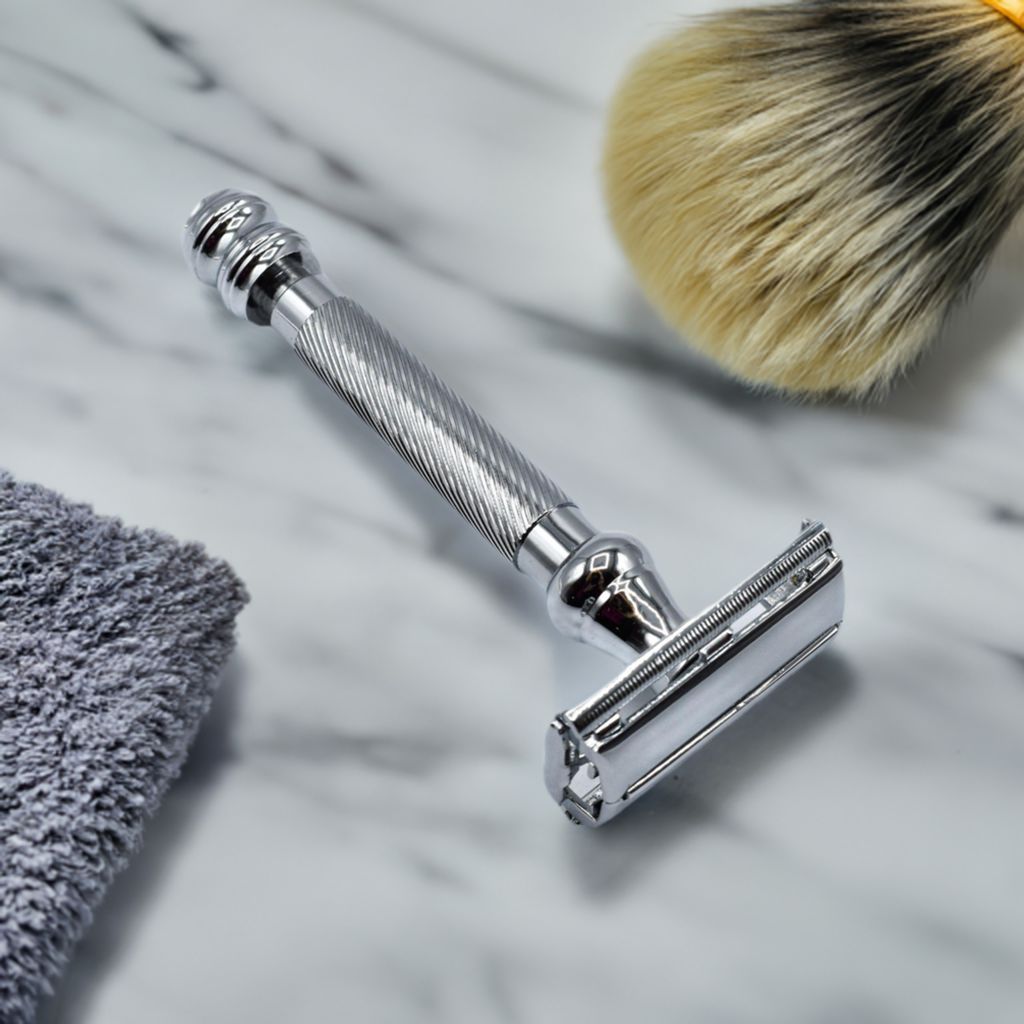Chrome Safety Razor Safety Razor - Parker Super Heavyweight Chrome – Perfectly Natural Soap