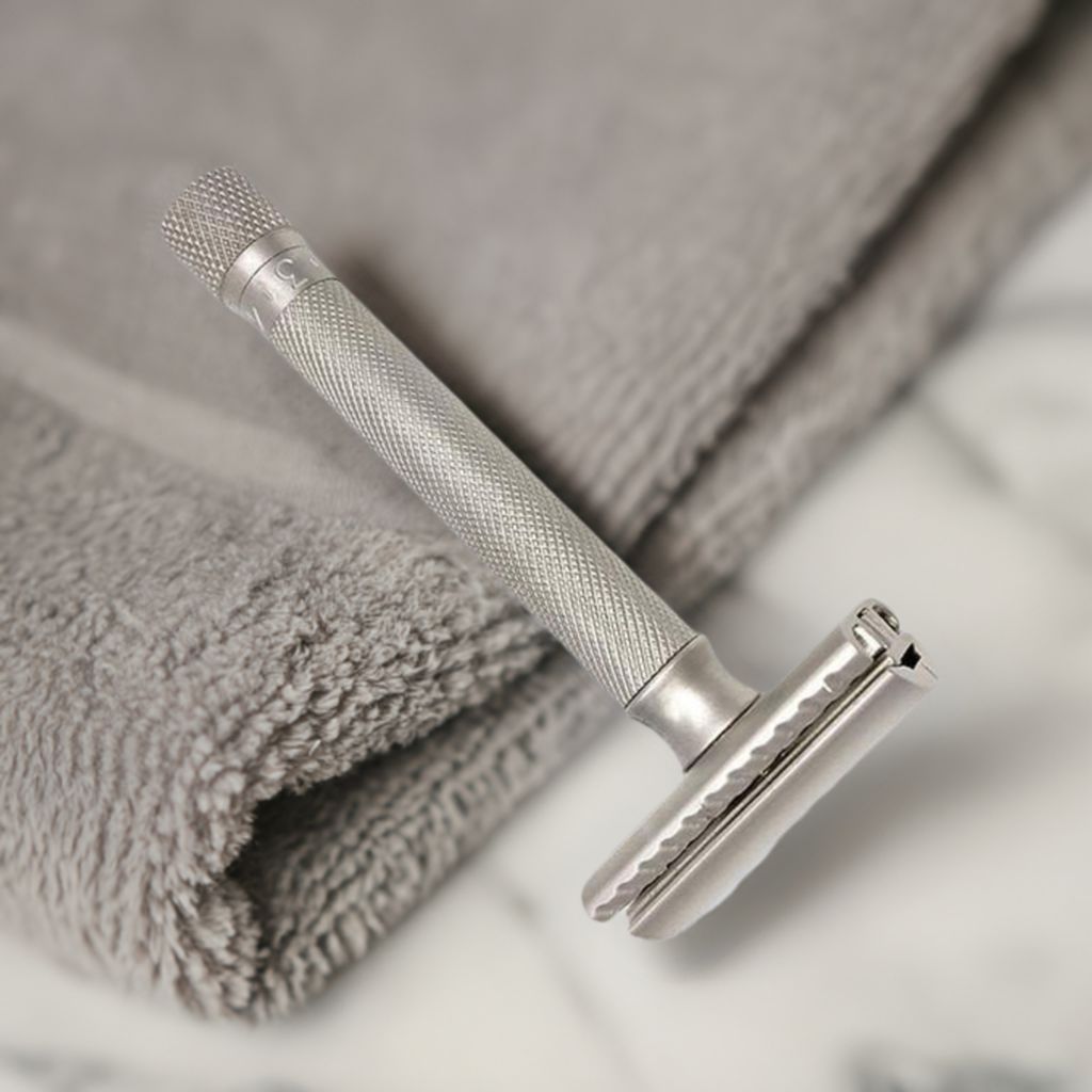 Safety Razor - Variant Adjustable Satin Chrome-Men-Perfectly Natural Soap