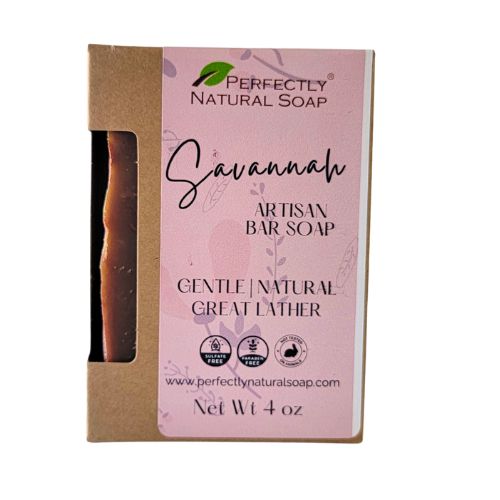 Savannah Bar Handmade Natural Soap Bar, 4 oz-Bar Soap-Perfectly Natural Soap