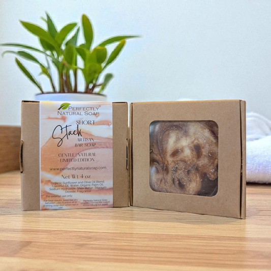 Short Stack (Maple Pancake) Handmade Natural Soap Bar, 4 oz - Limited Edition-Bar Soap-Perfectly Natural Soap