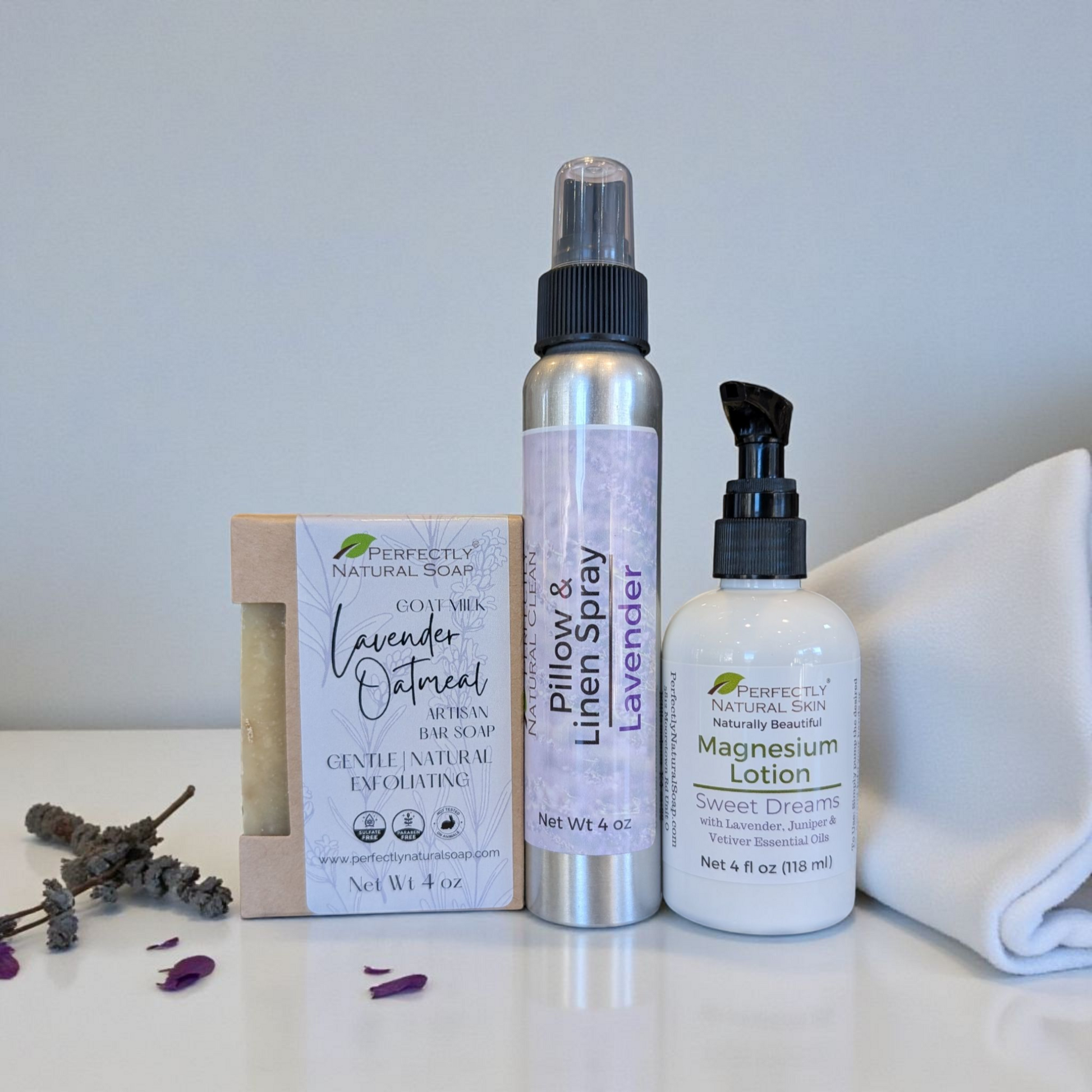 Sleep Well Bundle-Gift Sets / Certificates-Perfectly Natural Soap