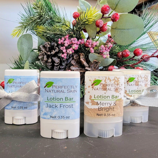 Solid Lotion Bar Holiday Set-Lotions-Perfectly Natural Soap