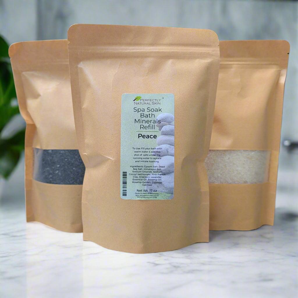 Spa Soak Foaming Mineral Salts-Bath Soaks-Perfectly Natural Soap