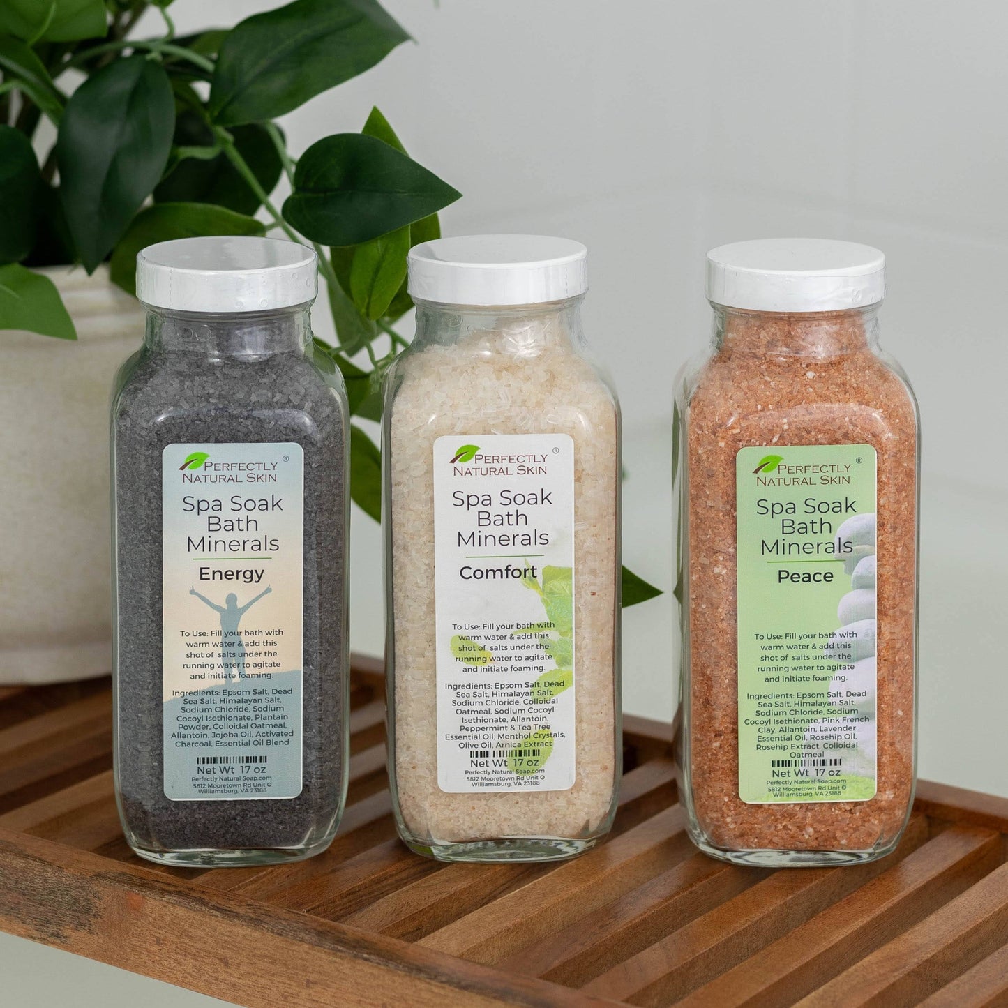 Spa Soak Foaming Mineral Salts-Bath Soaks-Perfectly Natural Soap