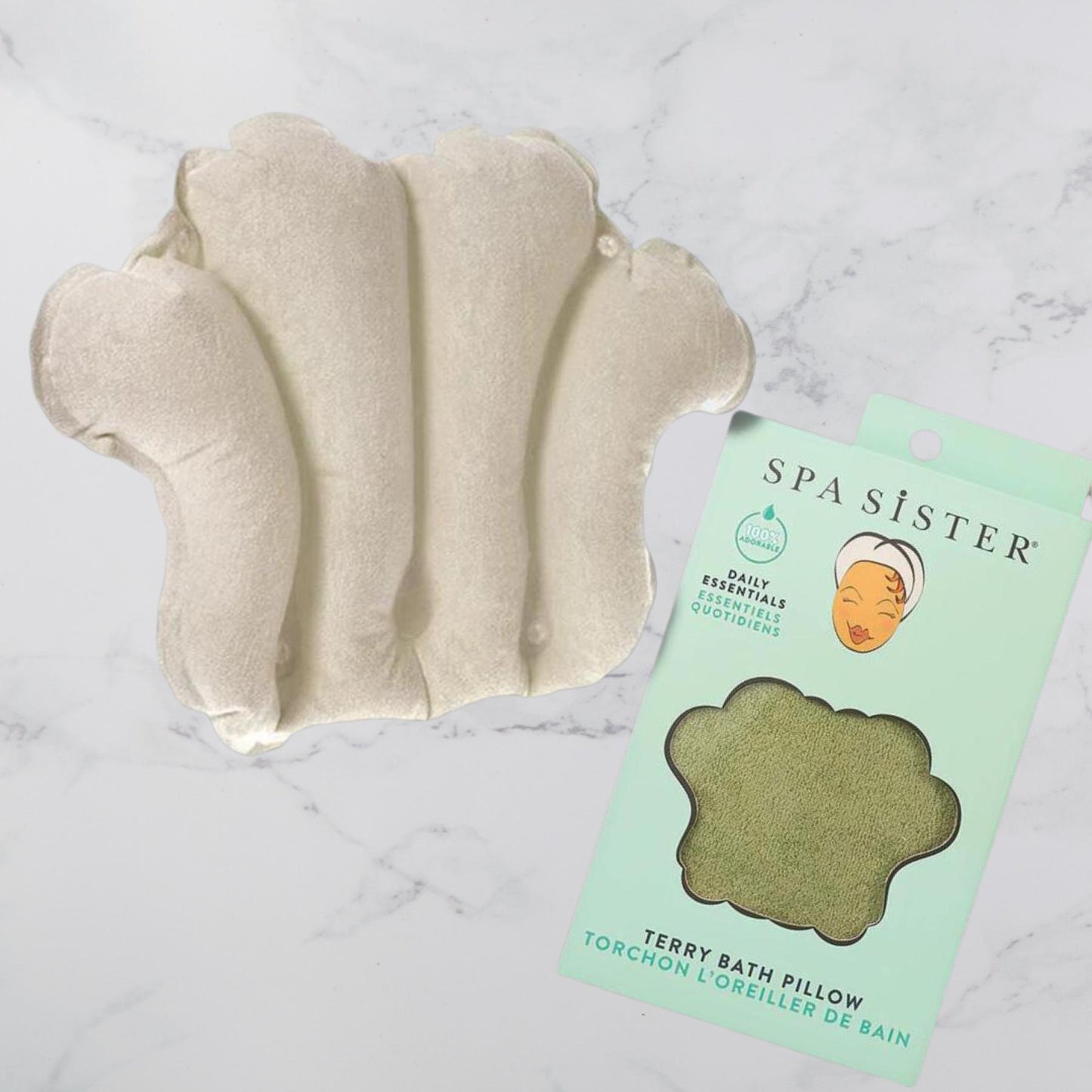 Terry Bath Pillow-Bath Accessories-Perfectly Natural Soap