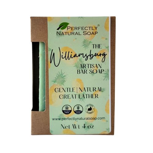 The Williamsburg Handmade Natural Soap Bar, 4 oz-Bar Soap-Perfectly Natural Soap