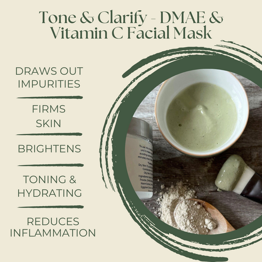 Tone & Clarify - DMAE & Vitamin C Facial Mask-Facial Care-Perfectly Natural Soap