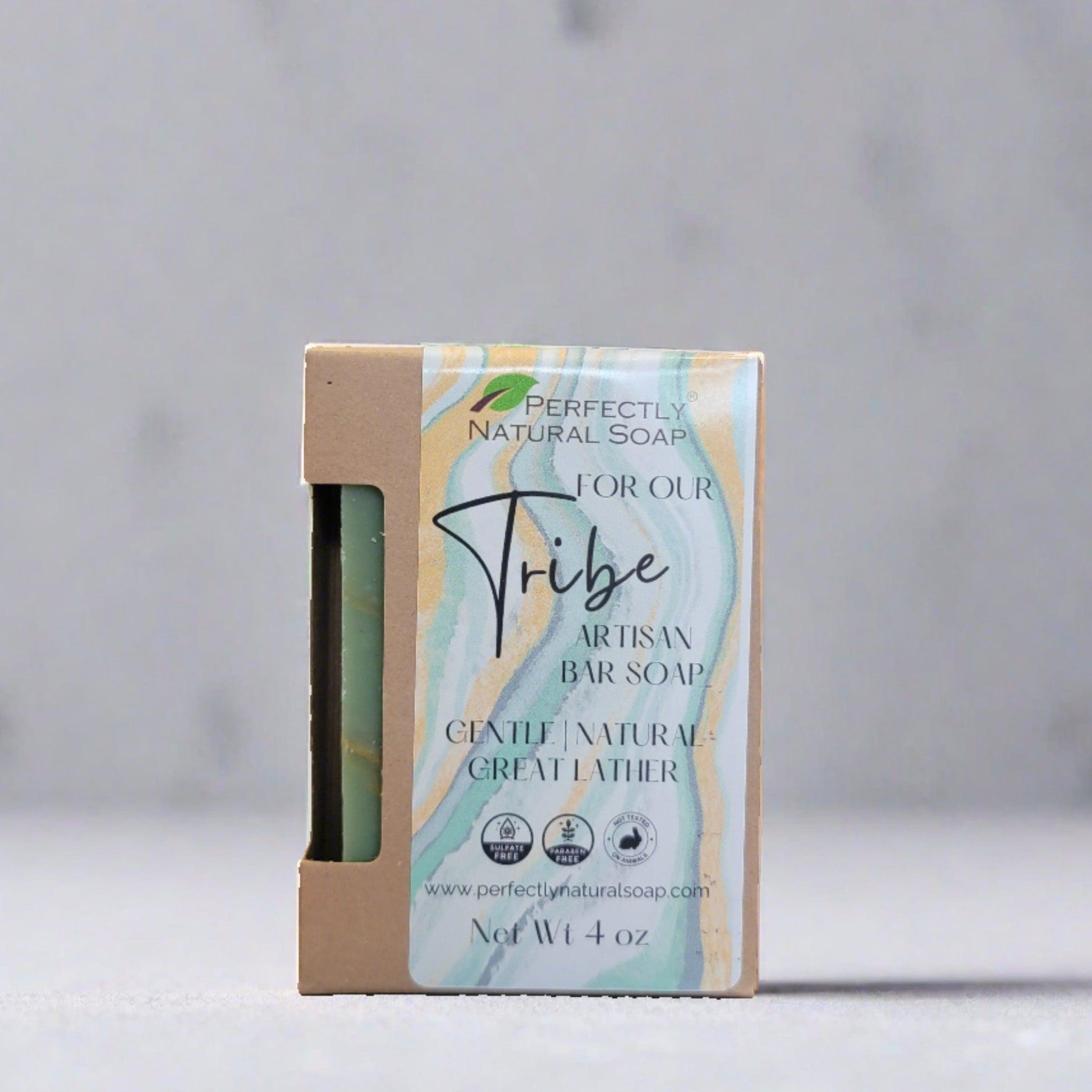 Tribe Handmade Natural Soap Bar, 4 oz-Bar Soap-Perfectly Natural Soap
