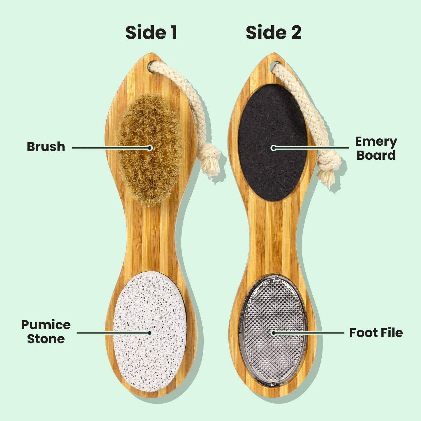 4 in 1 Natural Pedicure Tool-Bath Accessories-Perfectly Natural Soap