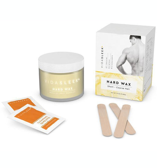 Hard Wax: Full Body Hair Removal For Short, Coarse Hairs – Men & Women (10 oz)-Natural Hair Care-Perfectly Natural Soap