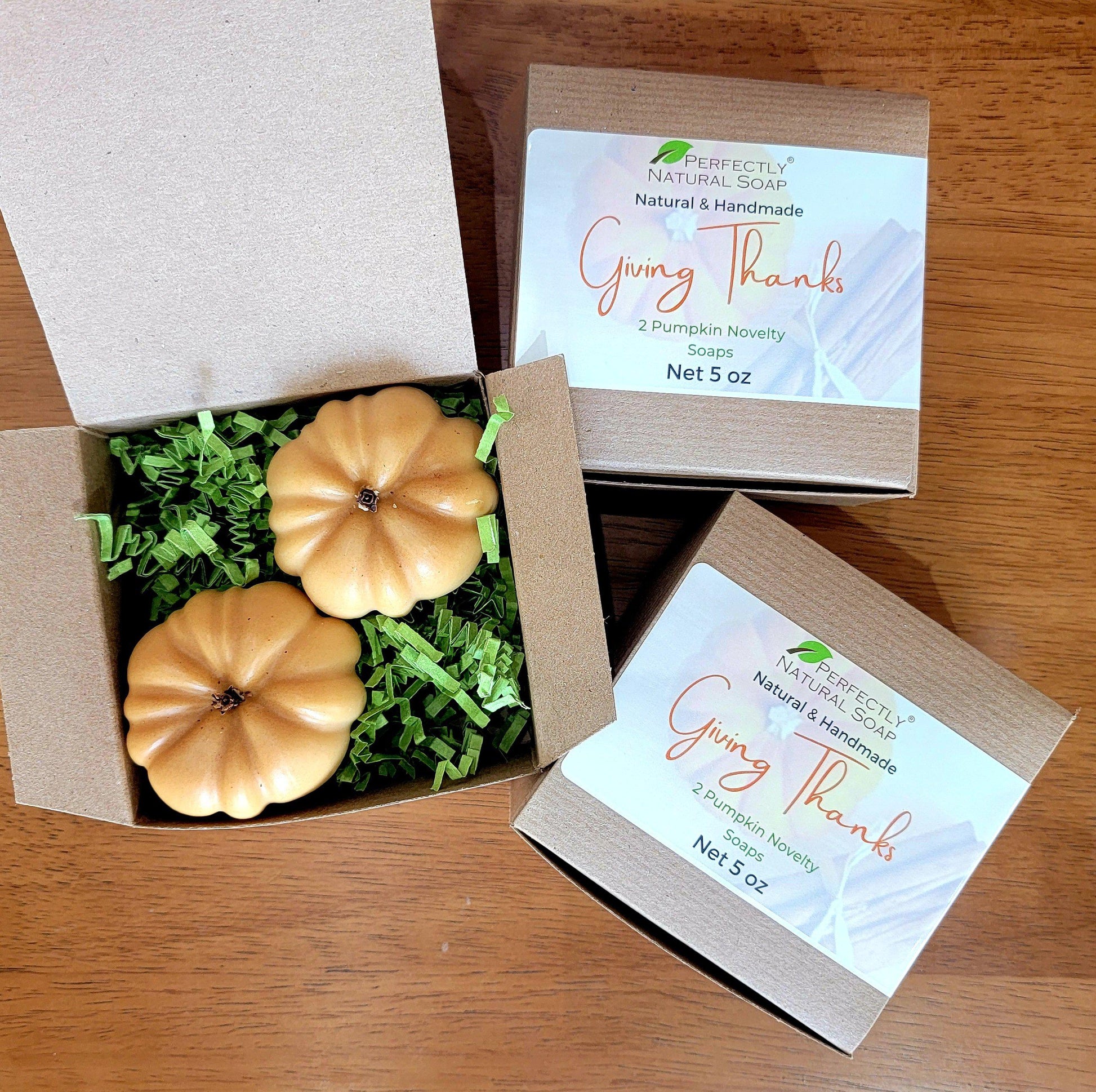 Pumpkin Soaps - Giving Thanks Box-Gift Sets / Certificates-Perfectly Natural Soap